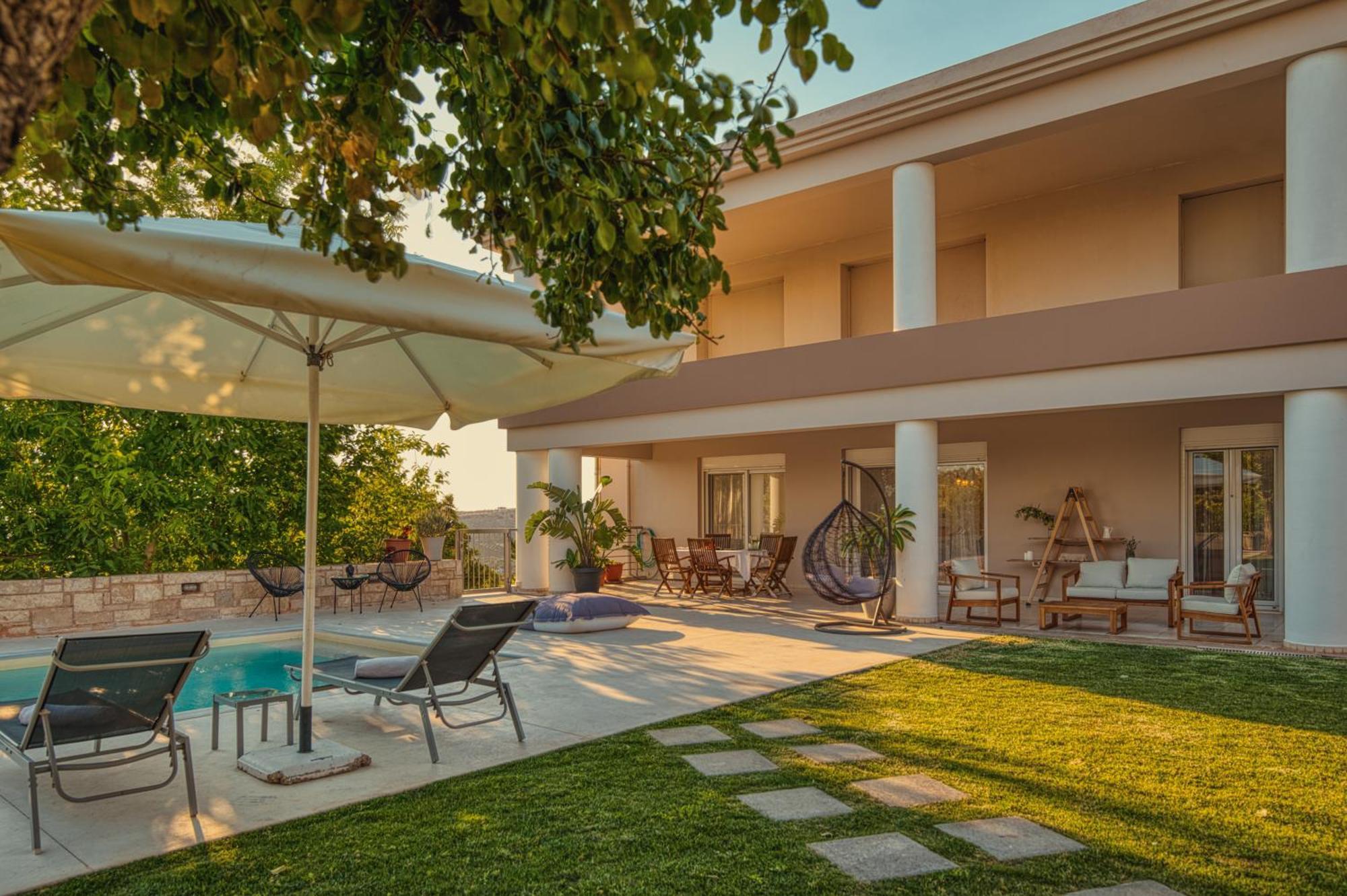Blue Sky Villa In Crete Epano Vathia Zewnętrze zdjęcie